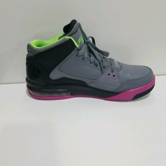 Men\'s Jordan Flight Origin Basketball Shoes, 599593 090 Cool Grey/BlK main image 4